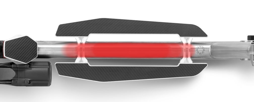 The T9's battery is concealed in the frame